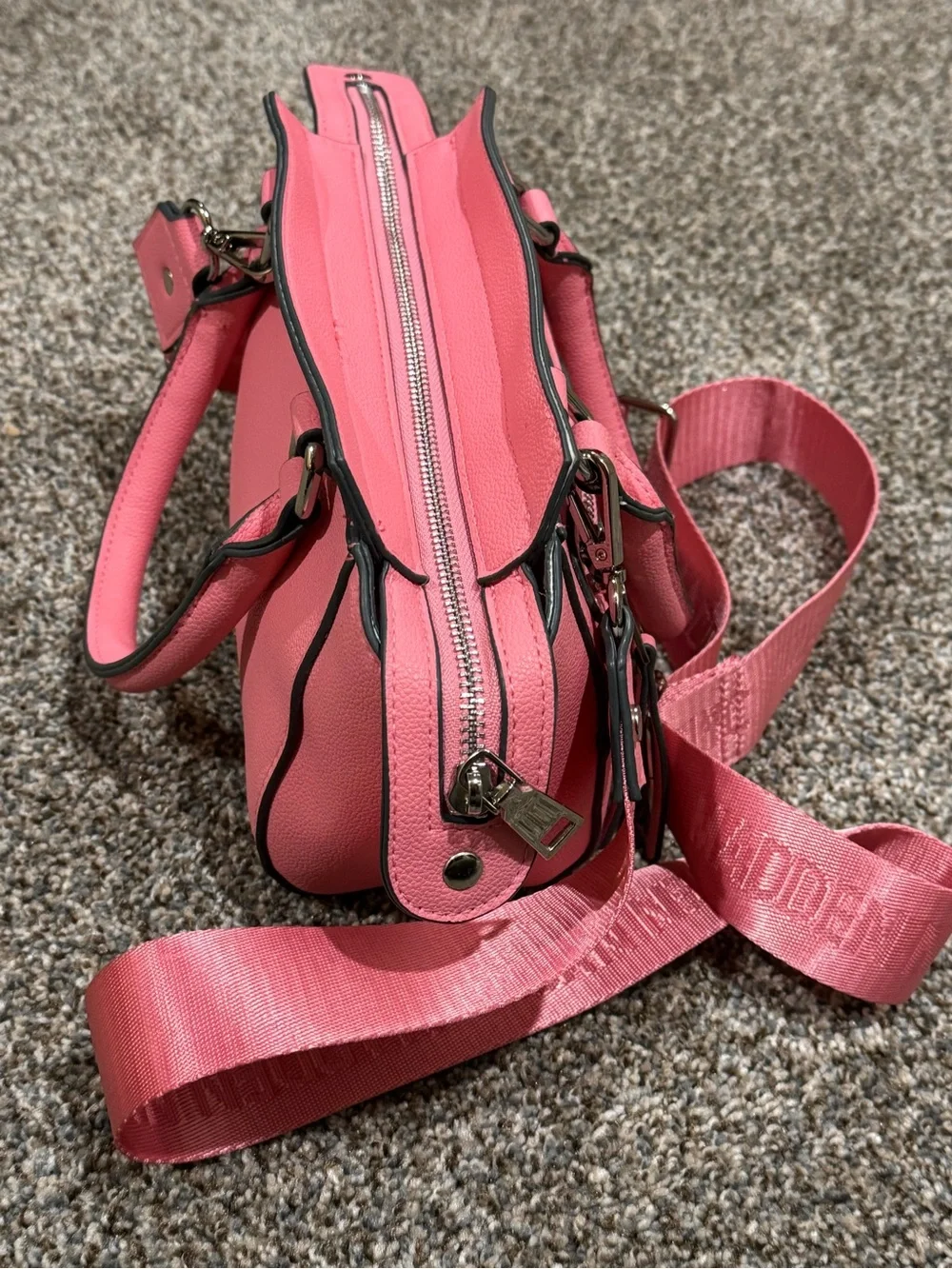 Steve Madden NYC Pink Women's Double Handle Stylish Everyday Purse